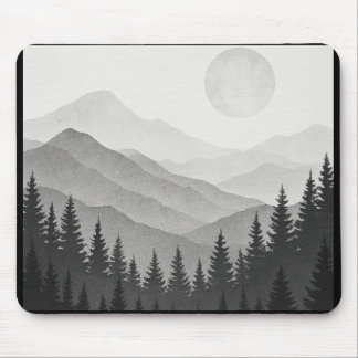 Mystical mountain landscape - Artistic Mauspad Mouse Mat