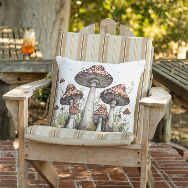 Mystical Mushrooms Cushion (Chair)