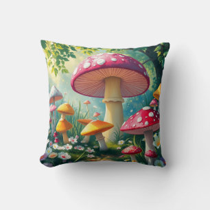 Mystical Mushrooms Cushion