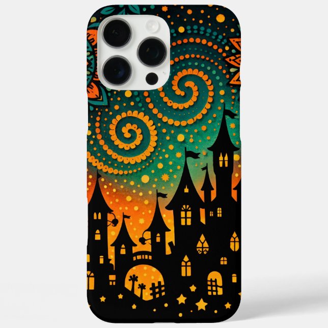 Mystical Night Castle Silhouette Case-Mate iPhone Case (Back)