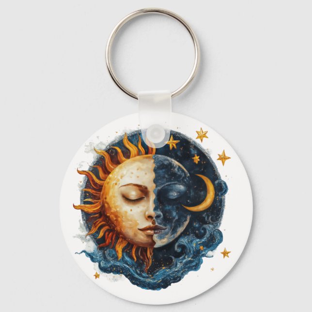 Mystical Night & Day Key Ring (Front)