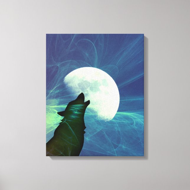 Mystical Night Sky Wolf Decor (Front)