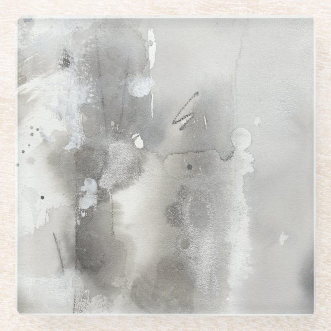 Mystical Objects - Grey Glass Coaster (Front)