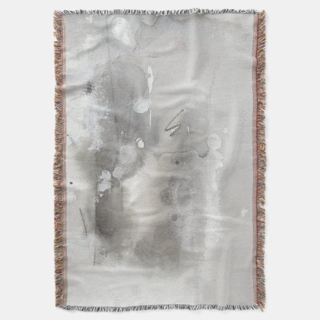 Mystical Objects - Grey Throw Blanket (Front Vertical)