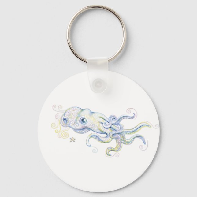 Mystical Octopus Key Ring (Front)
