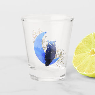 Mystical Owl and Moon Shot Glass