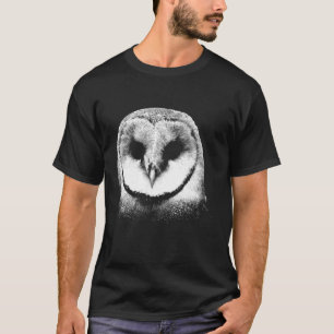Mystical Owl Bird White Owl Head Barn Owl T-Shirt