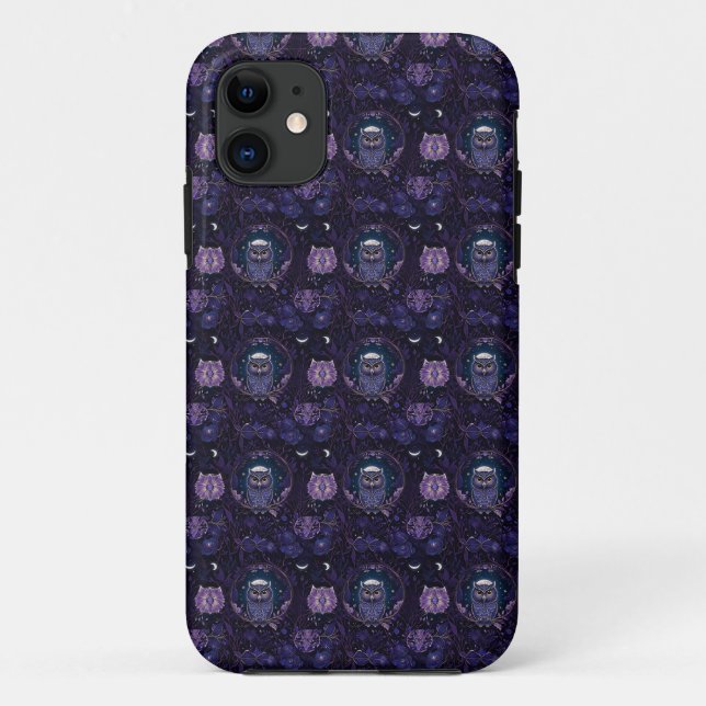 Mystical Owl Forest Phone Case (Back)