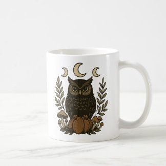 Mystical Owl Moon Phases Mug – Witchy Woodland
