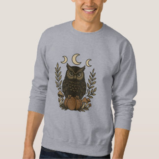 Mystical Owl Moon Phases-Shirt – Gothic Witchy  Sweatshirt