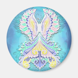 Mystical Pastel Butterfly   Ethereal Boho Fantasy  Magnet
