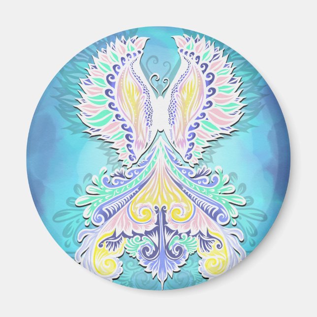 Mystical Pastel Butterfly | Ethereal Boho Fantasy  Magnet (Front)