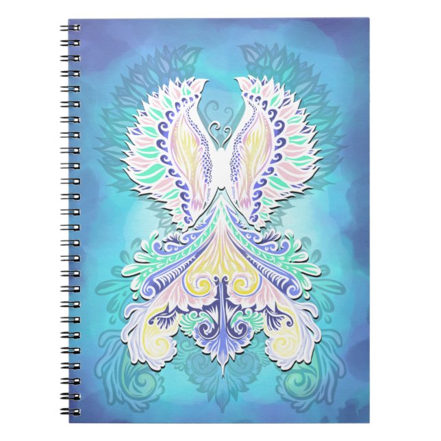 Mystical Pastel Butterfly | Ethereal Boho Fantasy  Notebook (Front)