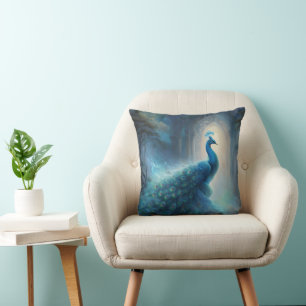 Mystical Peacock Cushion