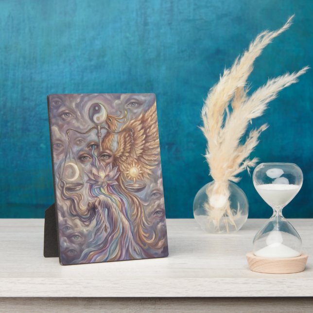 Mystical Phoenix Tabletop Plaque with Easel  (Side)