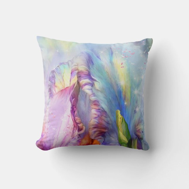 Mystical pink blue Abstract  Cushion (Front)