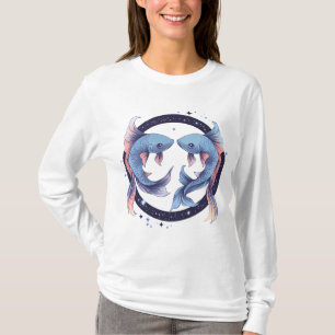 Mystical Pisces Zodiac Art T-Shirt