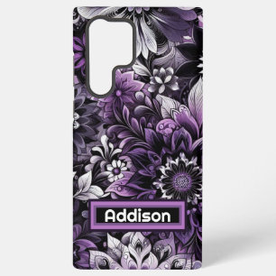 Mystical Purple Blooms Samsung Galaxy Case