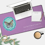 Mystical Purple Butterfly Mandala Tarot Reading Desk Mat<br><div class="desc">Beautiful watercolor art of butterfly with white and teal turquoise mandala Desk or Tarot Oracle Card Reading Mat. This design is perfect for holistic healers, massage therapists, reiki practitioners, yoga instructors, and anyone in the spiritual and metaphysical business. Add a magical touch to your business, clinic or spa. Available in...</div>