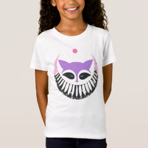Mystical Purple Fox T-Shirt – Geometric Animal Gra