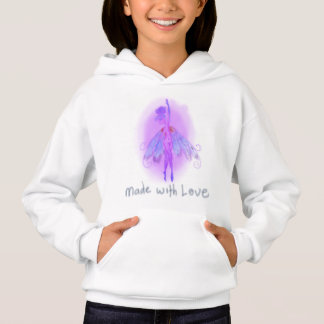 Mystical Purple Pink Fairy Fantasy Sketch Illustra