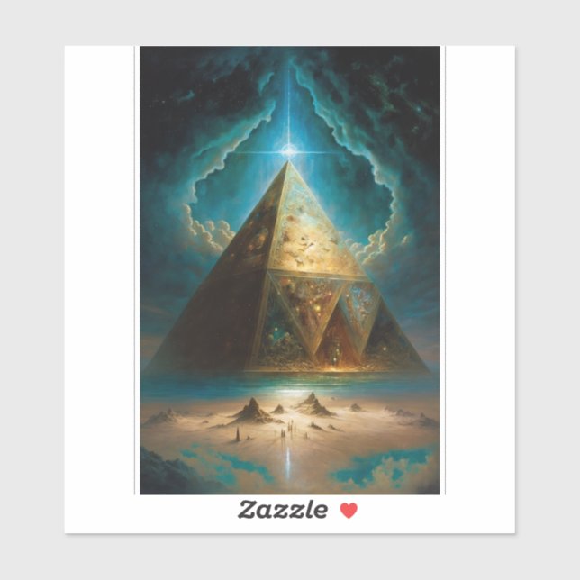Mystical Pyramid Visionary Art (Sheet)