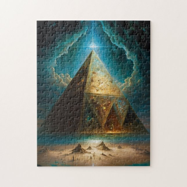 Mystical Pyramid Visionary Art Jigsaw Puzzle (Vertical)