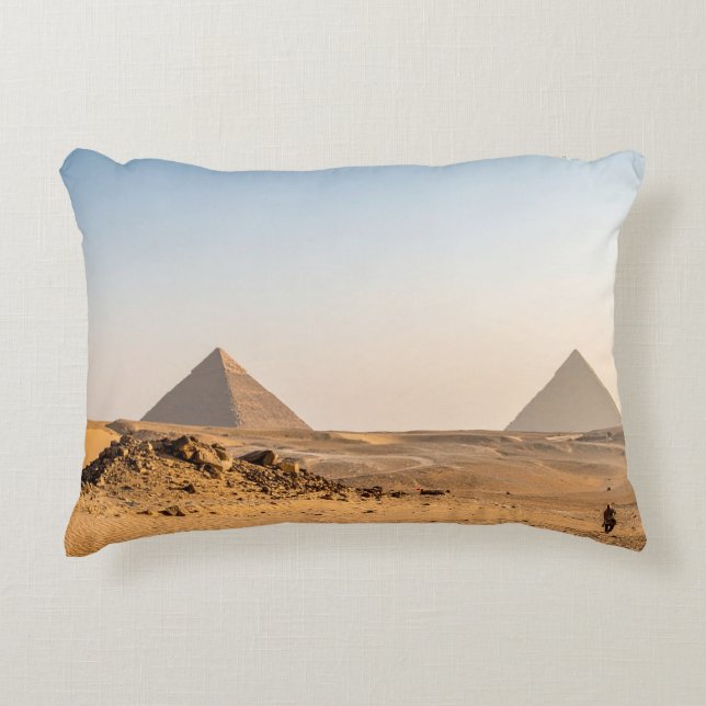Mystical Pyramids Decorative Cushion (Front)