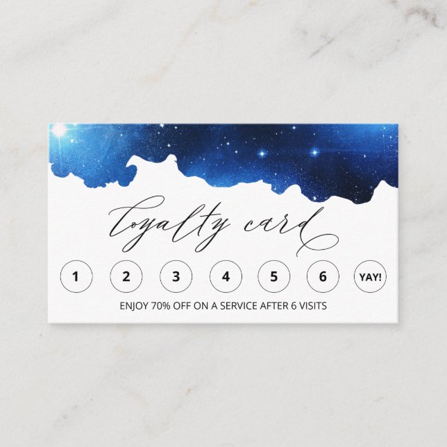 *~* Mystical QR LOGO Rewards Thank you Loyalty Card (Front)