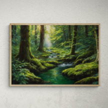 Mystical Radiance: A River's Journey Through the E