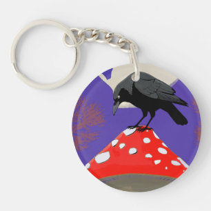 Mystical Raven Acrylic Keychain