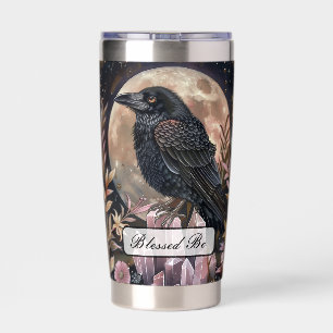 Mystical Raven Crystal Insulated Tumbler