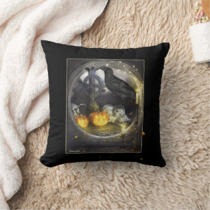 Mystical Raven Decorative Keepsake Tile Cushion