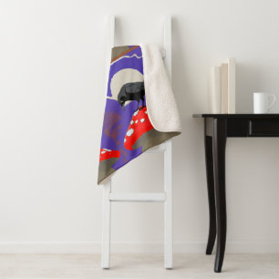 Mystical Raven Sherpa Blanket