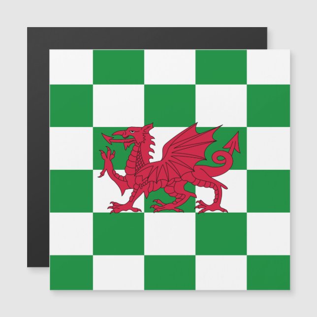 Mystical Red Celtic Dragon Flag of Wales (Front/Back)