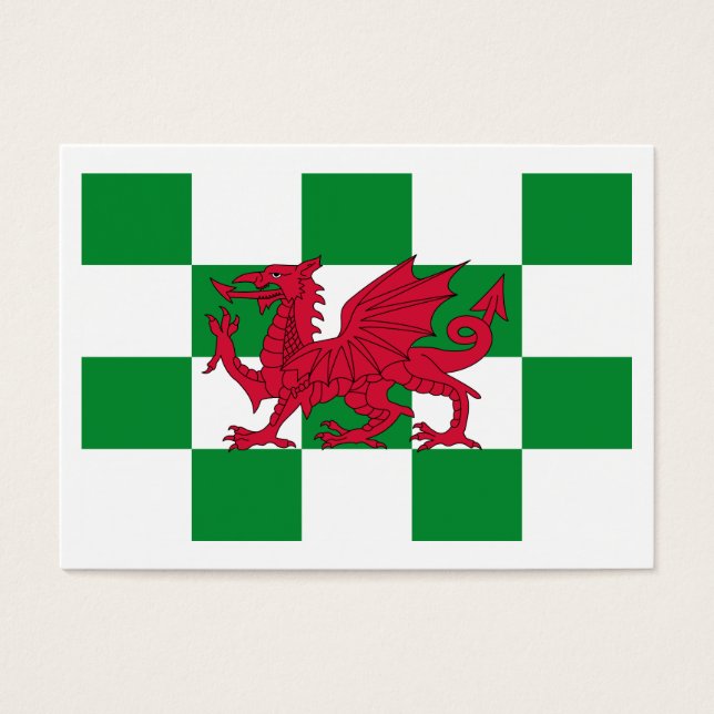 Mystical Red Celtic Dragon Flag of Wales (Front)