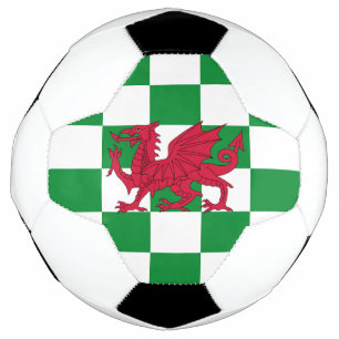 Mystical Red Celtic Dragon Flag of Wales Football