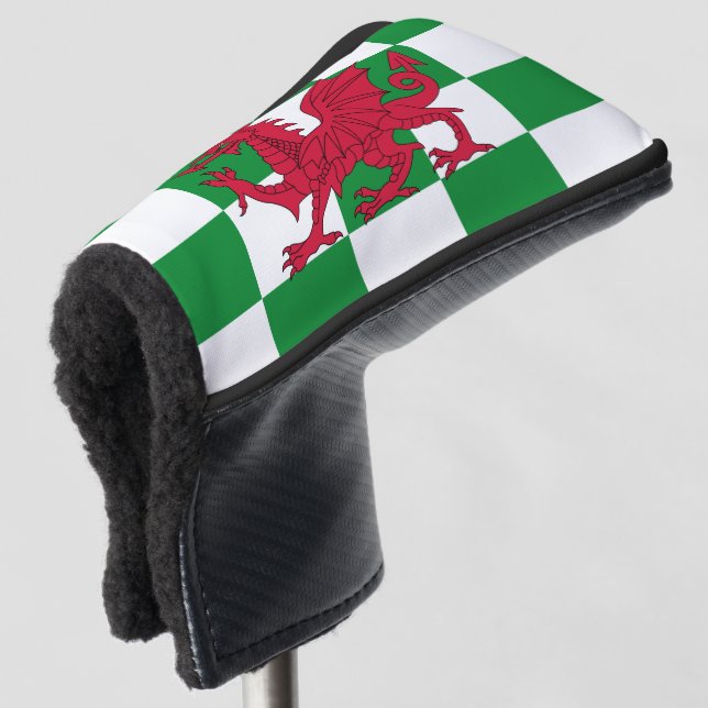 Mystical Red Celtic Dragon Flag of Wales Golf Head Cover (3/4 Front)