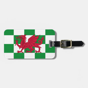 Mystical Red Celtic Dragon Flag of Wales Luggage Tag