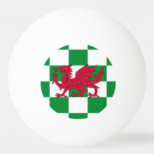 Mystical Red Celtic Dragon Flag of Wales Ping Pong Ball