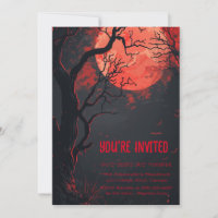 Mystical Red Full Moon Custom