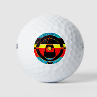 MYSTICAL REFLECTION  THE AUSTRALIAN ABORIGINAL ART GOLF BALLS