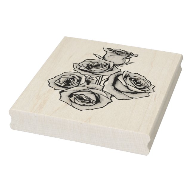 Mystical Rose Wedding Rubber Stamp (Stamp)