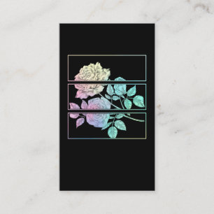 Mystical Roses Pastel Goth Wicca Occult Witchcraft Business Card
