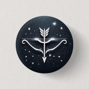Mystical Sagittarius Zodiac Symbol 3 Cm Round Badge