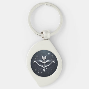 Mystical Sagittarius Zodiac Symbol Key Ring