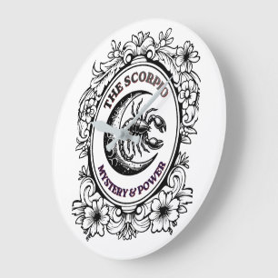 Mystical Scorpio   Master of Mystery Art Large Clock