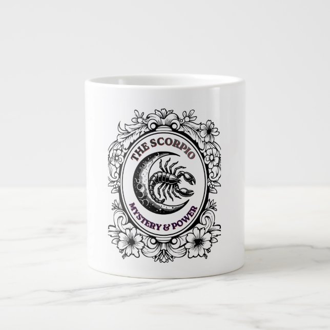Mystical Scorpio | Master of Mystery Art Large Coffee Mug (Front)