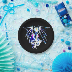 Mystical Sea Beast Dragon Ocean Fantasy Paper Plate