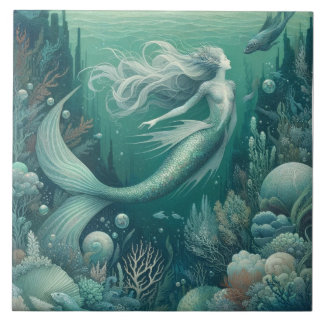 Mystical Sea Nymph Tile
